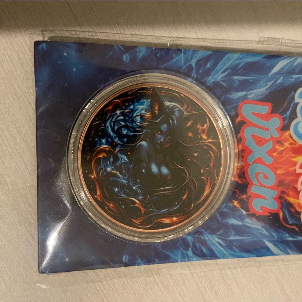 Vixen Blue and Orange Coaster